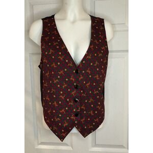 Ladies Westbury Christmas Reindeer Vest - Medium, Excellent Shape